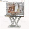 Vxin Mirror Hot Sell Silver Crystal W Design Console Table with Mirror Hallway in Living Room Furniture