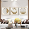 Metal 3d Wall Art Decor Home Decoration Pieces Luxury Living Room Framed for Home Mirror Frame Glass Painting