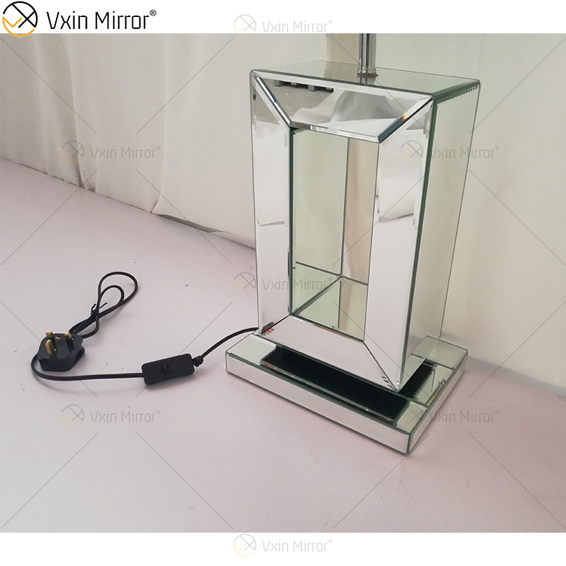 Vxin Supply WXTL-060 Modern Silver Crushed Crystal Mirror Lamp For Bedroom