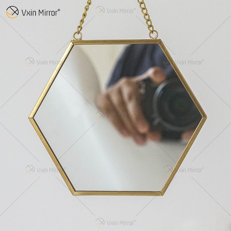 Golden Vxin Unique Wall Decor Gold Metal Frame Decorative Mirrors Luxury Simple And Stylish Wall Mirror