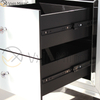 Hot Sale Home White Glass Furniture 2 Drawers Mirrored Cabinet Chest WXF-786