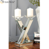 Hot Sell Vxin Mirror WXCH-63 Crystal X Shape Mirrored Candle Holder
