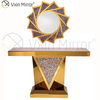 Cheap Vxin Modern Living Room Furniture Home Decor Crush Diamond Luxury Furniture Set Mirror Console Table