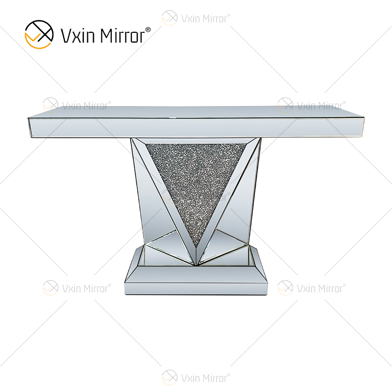 Cheap Vxin Modern Living Room Furniture Home Decor Crush Diamond Luxury Furniture Set Mirror Console Table