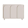 Cream White Wood Storage cabinet