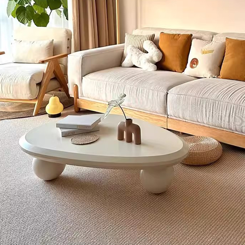 Modern minimalist cream coffee table