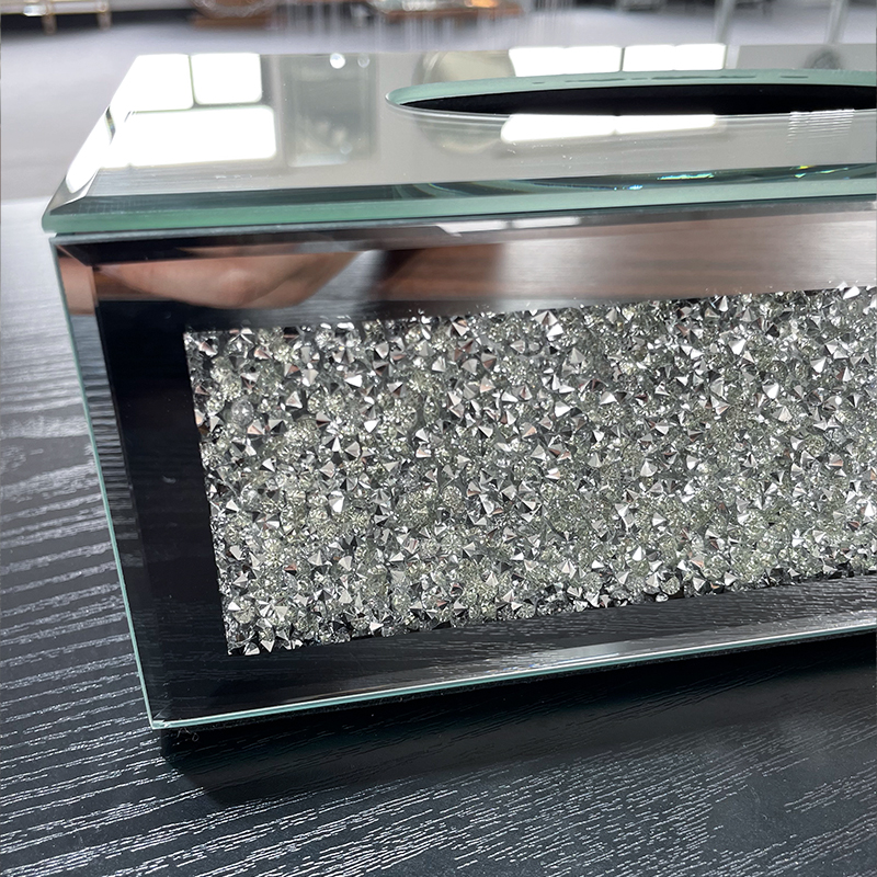 Crystal Desktop Tissue Box