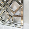 Square Mirrored Wall Decorative Mirror with Beveled Edge Modern Fashionable Wall-Mounted Mirrors WXM-1581