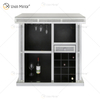 Vxin Home Decor WXF-142 Silver Mirored Crushed Diamond Tall Wine Cabinet with One Drawers