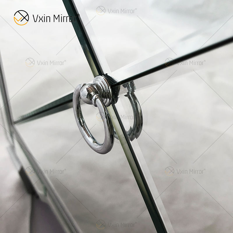 mirror side table set of 2