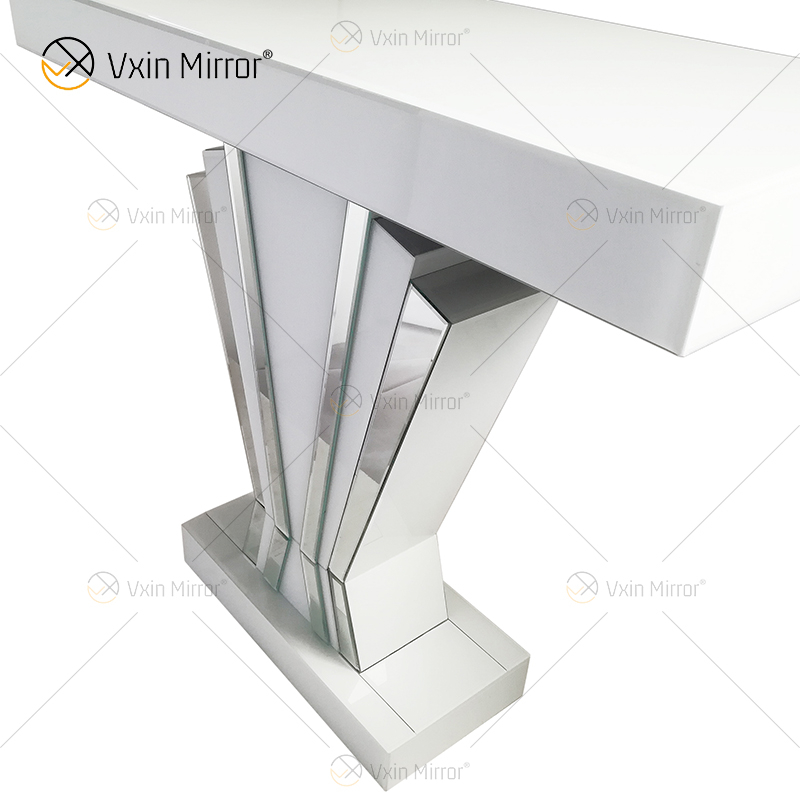 A Sale Home Decor WXF-1218 Mirrored Console Table White Frame Most Popular European Style Long Narrow Wall Console Table