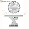 High Quality Custom Vxin Mirror Modern Crystal Furniture Silver Consol Table with The Wall Mirror