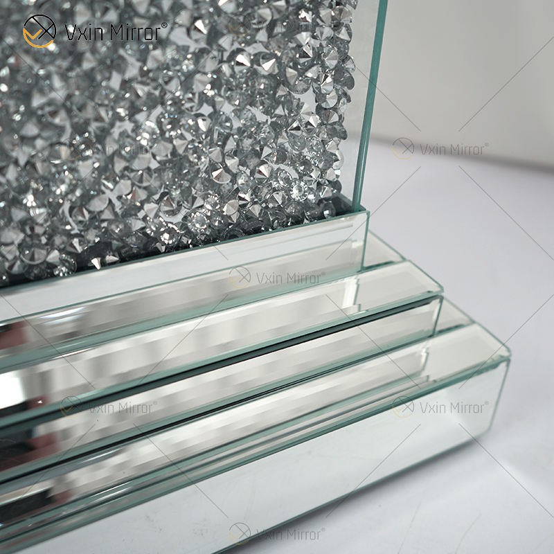 mirrored coffee table set of 3