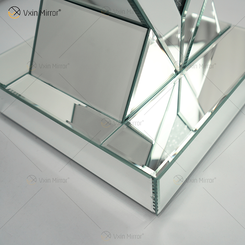 Cheap New Design Vxin WXF-115-1 Home Decor Crushed Diamond End Table Silver Mirror Furniture Side Table