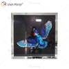 Crystal Porcelain Painting Blue Bird Frame Decorative Mirror Wall Art