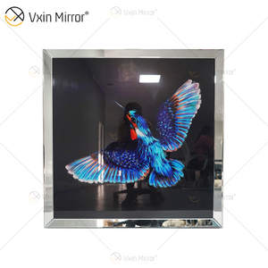 Vxin WXMA-54 Crystal Porcelain Painting Resin Covered Frame Decorative Mirror Wall Art