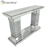 Factory Hot Sale Antique Modern Hallway Table WXF-082 Crystal Silver Mirror Narrow Mirror Console Table
