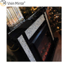 Silver Crushed Diamond Black Frame Mirror Fireplace Electric Fireplace For Living Room Sofas WXWF-042-1
