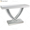 WXWF-513 Factory Price Wholesale Art Deco Antique With Curved Glass Console Table