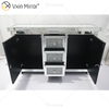 7 Drawers WXF-146 Silver Mirrored Furniture Living Room Cabinet Mirror Tv Stands 