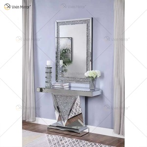 Cheap WXF-015 Crushed Diamond Console Table Nordic Style Glass Console Tables