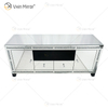 Vxin Mirror Furniture Crushed Diamond Silver TV Cabinet Mirror TV Stands with 2 Drawers