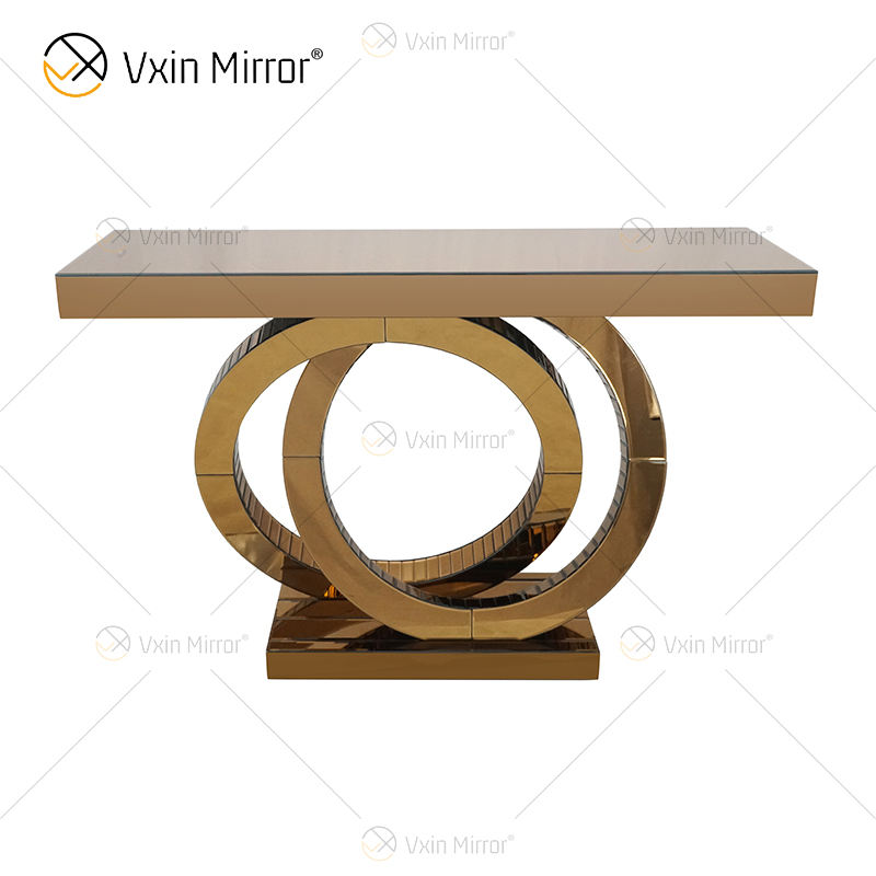 mirrored end table