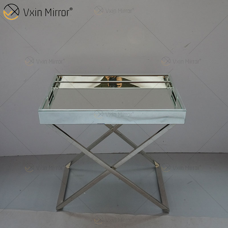 WXMF-39 Coffee Crushed Diamond Sparkly Side Table for Living Room