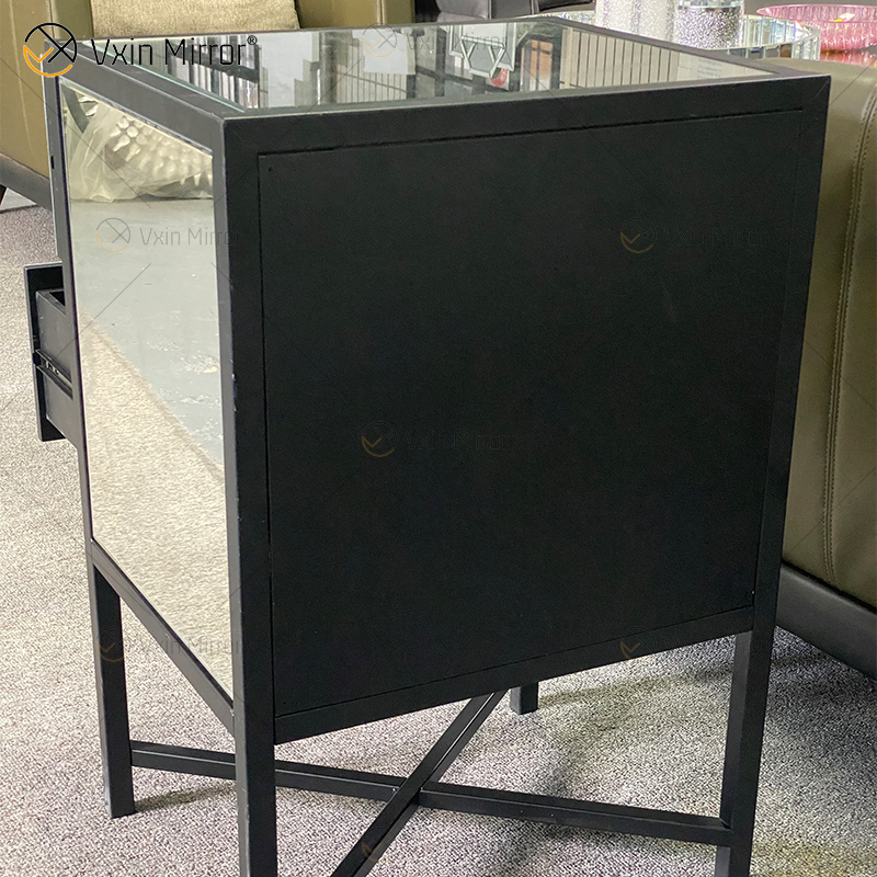 Modern Bedroom Furniture Mirror Nightstand