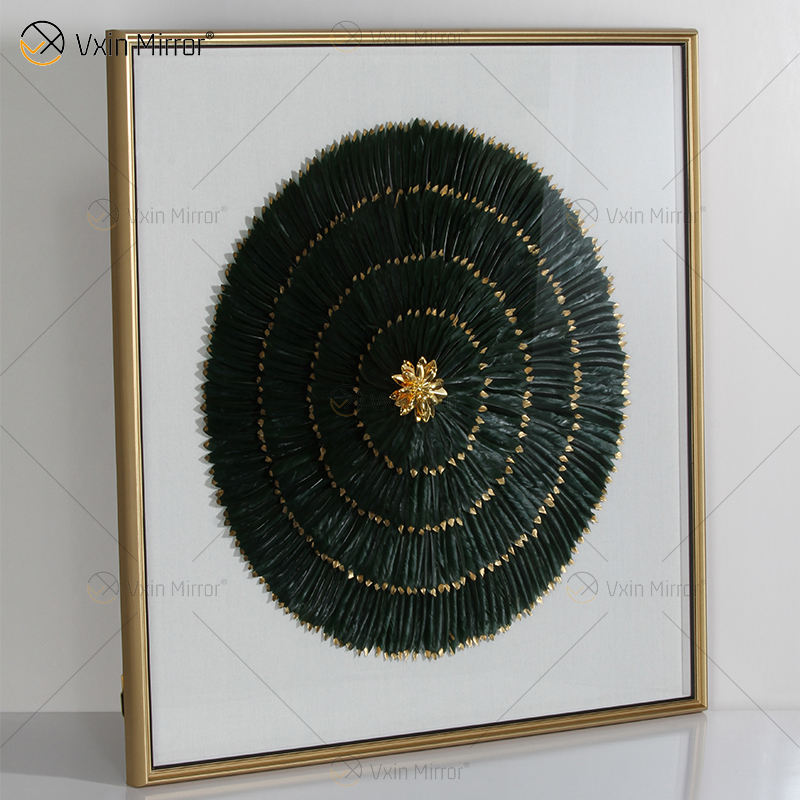 wall art with crystal stones