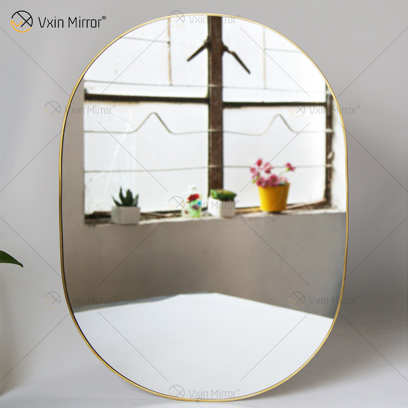 Golden Vxin Unique Wall Decor Gold Metal Frame Decorative Mirrors Luxury Simple And Stylish Wall Mirror