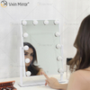 Oval Decorative WXDL-123 Table Top Vanity Mirror Hollywood Makeup Mirror with Led Light for Bedroom