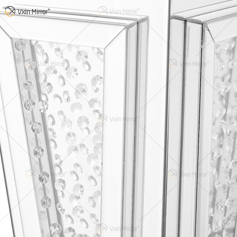Custom Modern Mirror Bedside Table Sofas Crystal Side Tables for Home Furniture