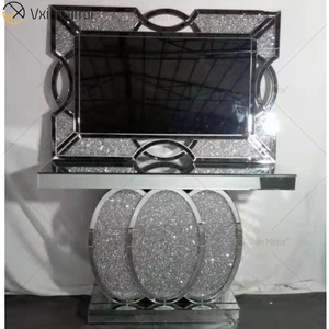 Vxin Mirror Furniture Modern Crushed Diamond Mirror Console Table Table Furniture