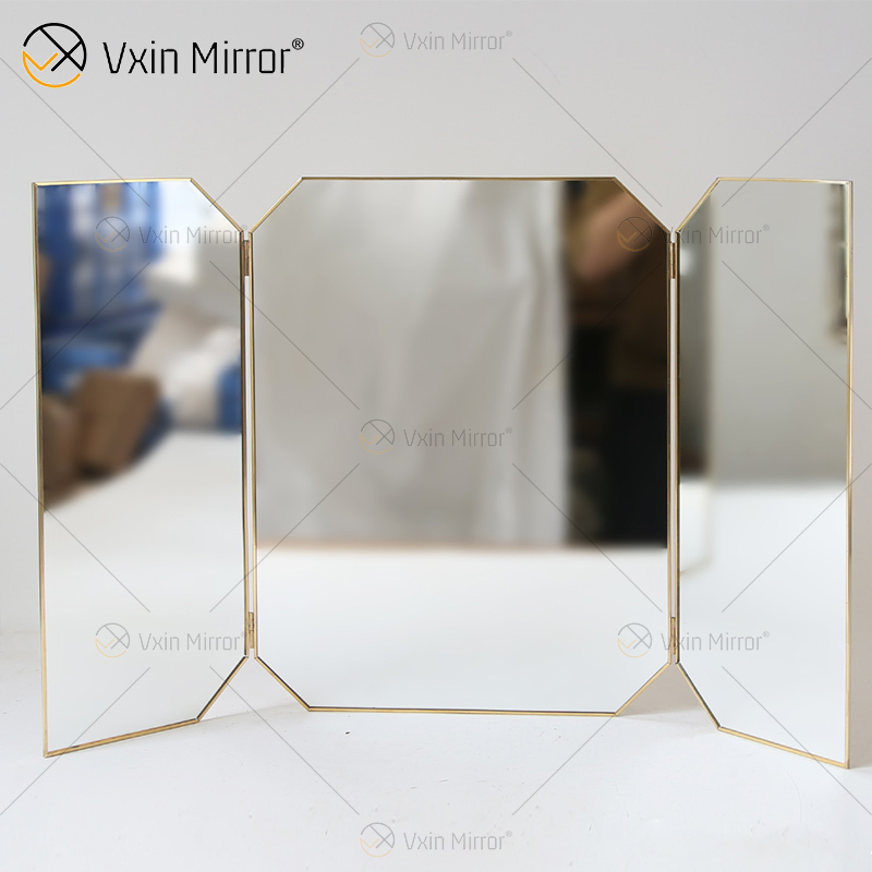 New Unique Wall Decor Metal Frame Decorative Double Sided Mirrors Luxury Simple And Stylish Wall Mirror