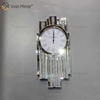 Factory New Design WXMC- Crystal Silver Mirror Rectangle Table Clock