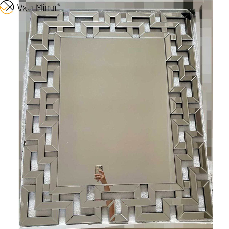 Vxin Mirror Hot Sell Silver Crystal Assembly Console Table with Mirror Hallway in Living Room Furniture