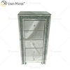Vxin WXF-265 Several Drawer Tall Boy Silver Crystal Mirror Nightstand Bedside Table Customized Color Mirrored Bedside Table