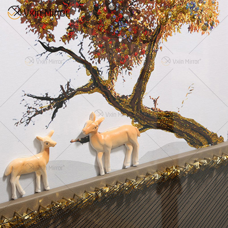 ready to hang wall art crystal glass verre en cristal