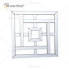 Square Mirrored Wall Decorative Mirror with Beveled Edge Modern Fashionable Wall-Mounted Mirrors WXM-1096