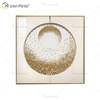 Metal 3d Wall Art Decor Home Decoration Pieces Luxury Living Room Framed for Home Mirror Frame Glass Painting