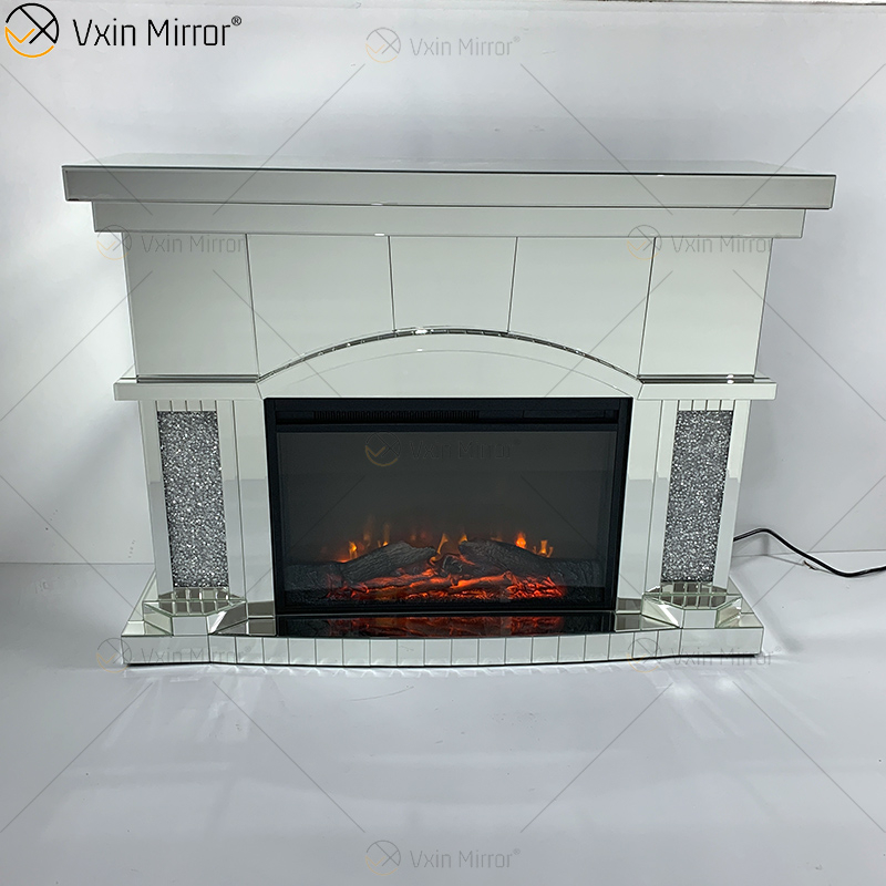 High Quality Diamond Crush Fireplace Electric Cabinet Fireplace Fireplace 