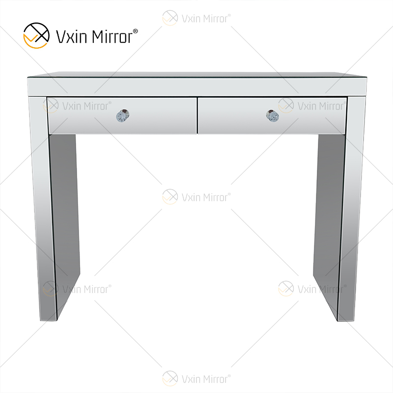 Art Deco WXF-022 Dressing Mirrored Corner Chest With 2 Drawers