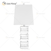 Factory Supply WXTL-097 Modern Silver Crystal LED Mirror Table Lamp for Warm Light
