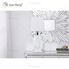Factory Supply WXTL-144 Modern Silver Crystal Table Mirror Lamp with Lampshade For Bedroom