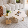Cream acrylic cloud coffee table