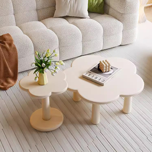 Cream acrylic cloud coffee table