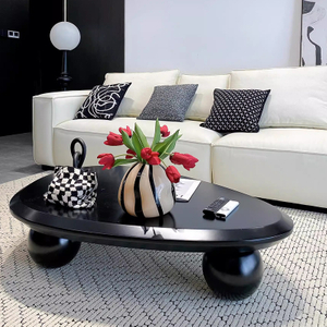 Modern minimalist cream coffee table