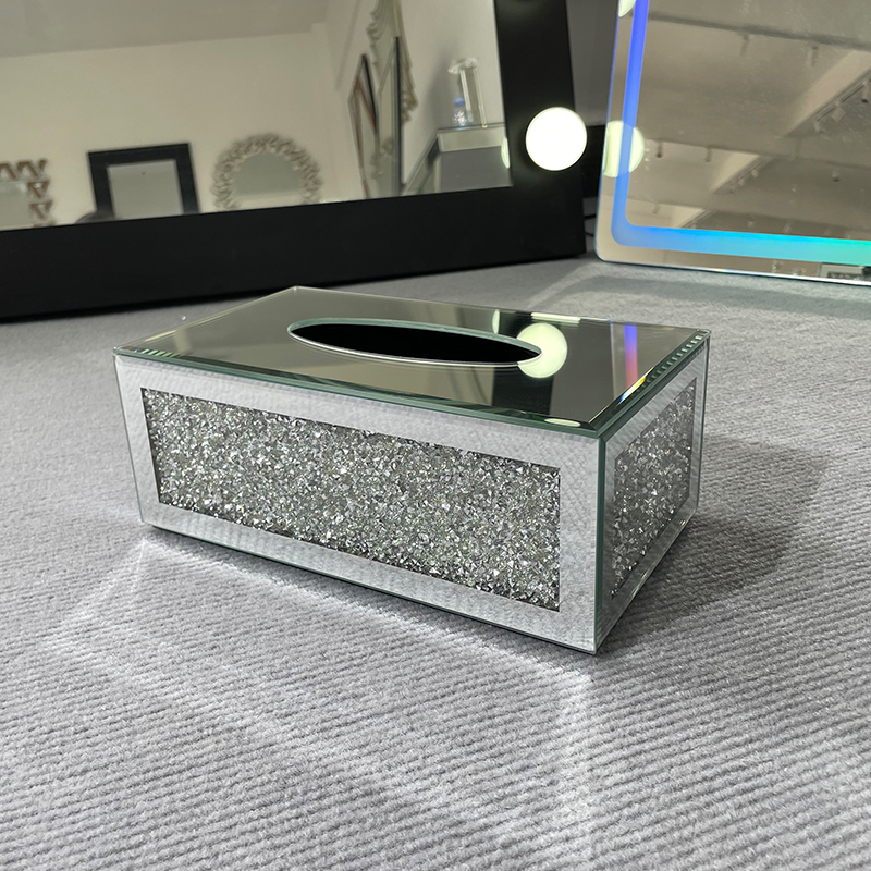 Crystal Desktop Tissue Box