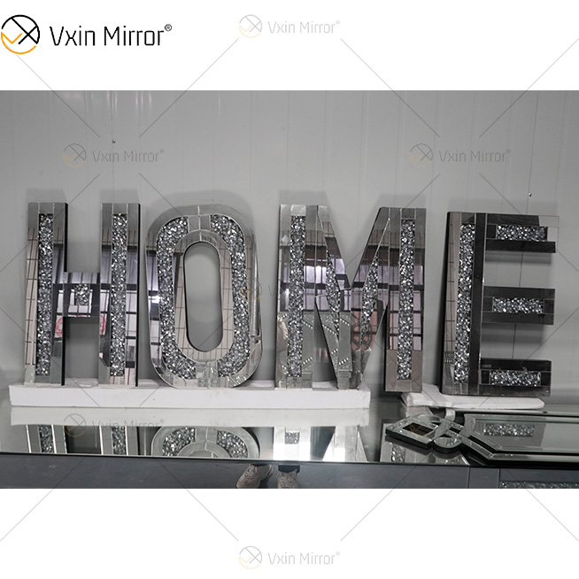 LOVE And HOME Sweet And Lovely House Decoration Mirrors Morden Wall Diamond Decor